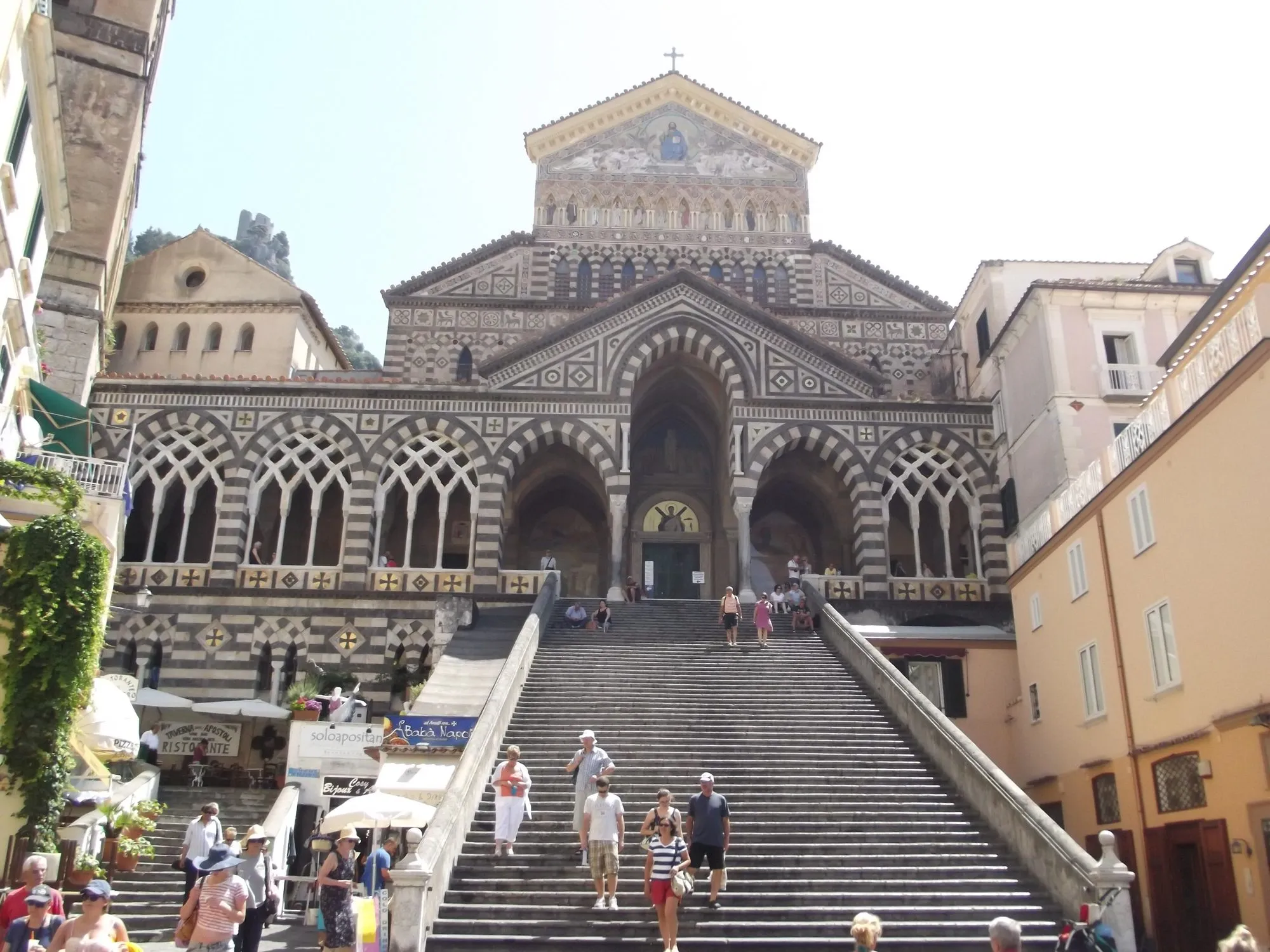 The cathedral of Amalfi and its flight of steps