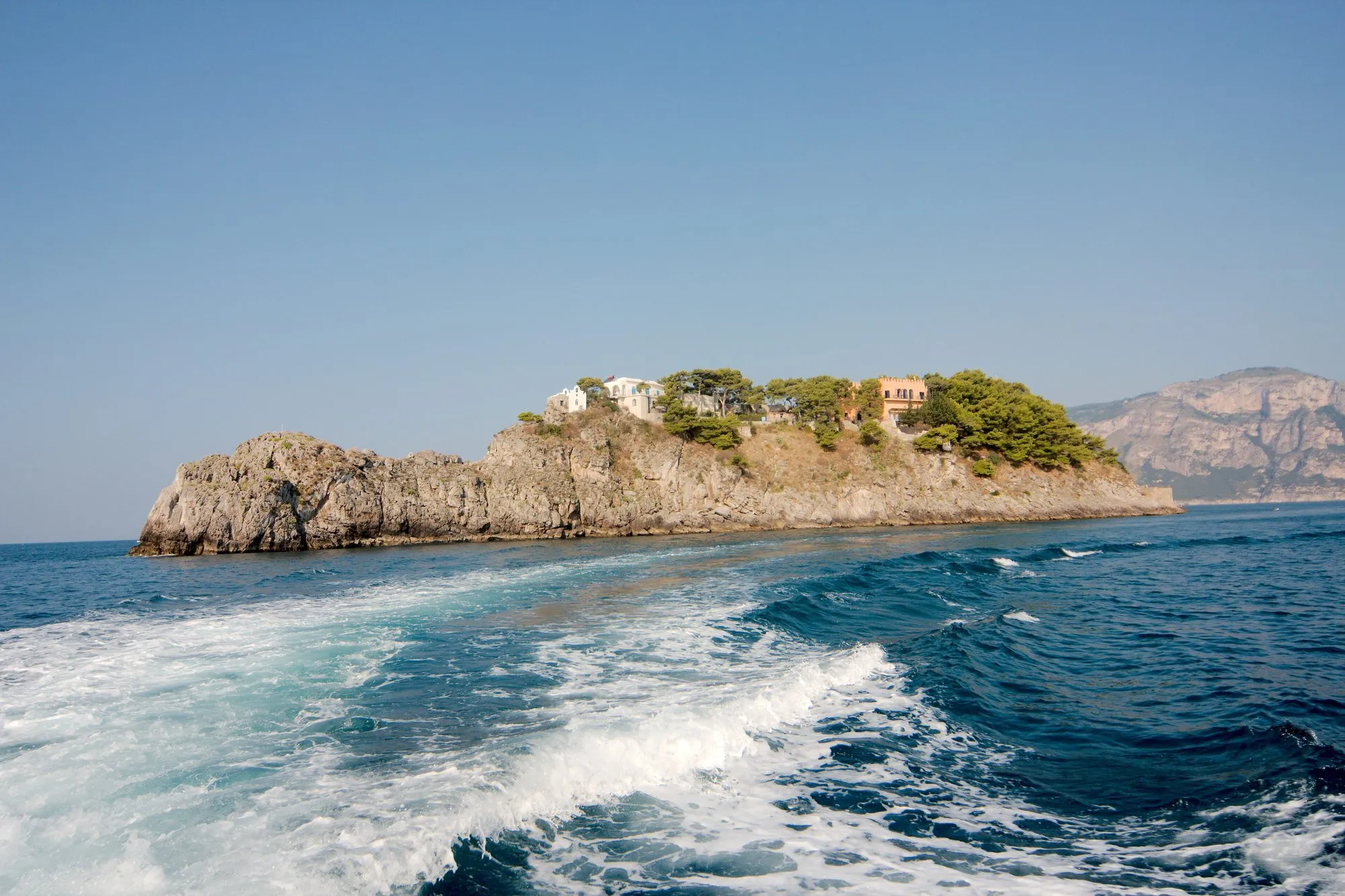 The Li Galli islands seen from a boat off Positano