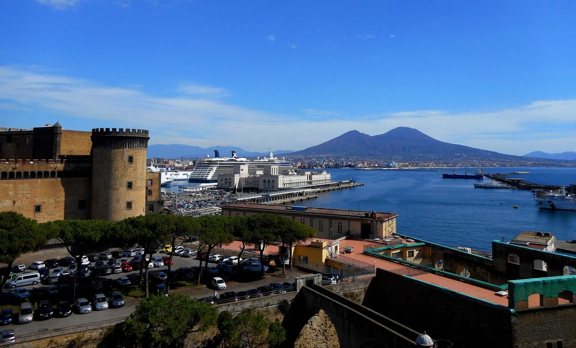 Vesuvius seen from the Bay of Naples